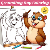 Groundhog day coloring sheets/Groundhog Day Coloring Pages