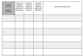 guided math checklists & stations: PATTERNS, GR2 by Ms T | TpT