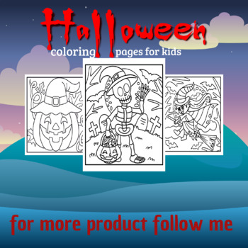 Preview of halloween coloring pages for kids