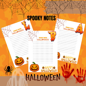 Preview of halloween spooky notes