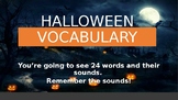 halloween vocabulary and sounds games