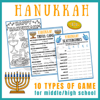 Preview of hanukkah independent reading Activities Unit Sub Plans crafts Early finishers