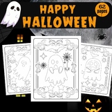 happy Halloween Coloring Book for kids (Halloween Coloring pages)