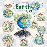 happy earth day, clipart for education