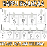 happy kwanza Decoration Craft  /Coloring Sheets - printabl