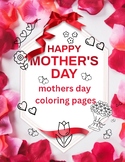 happy mom day,coloring page