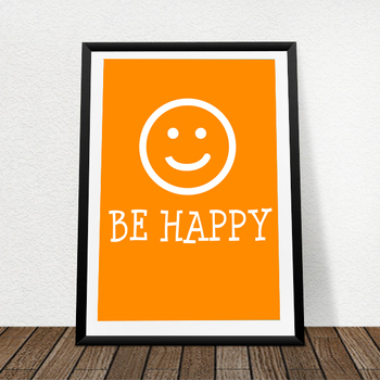 Preview of happy poster - happy emojy - lovely Poster design- Ready to print