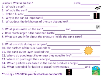 Preview of harcourt california science textbook read and study questions