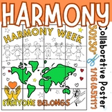 harmony Week Coloring Collaborative Posters Project Art