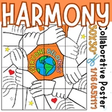 harmony day Collaborative Coloring Poster Project Art