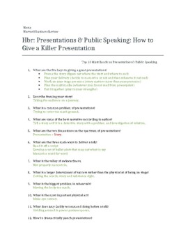 Preview of hbr_How to Give a Killer Presentation