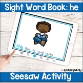 he Sight Word Book Seesaw Activity Distance Learning