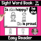 he and she Sight Word Book