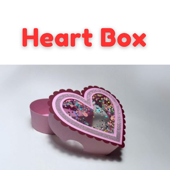 Preview of heart craft box ,february bulletin board ideas,valentines day craft 