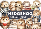 hedgehog clipart super cute autumn clip art
