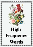 high frequency word wall label