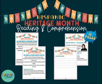 Preview of hispanic heritage month reading Passages -Hispanic Heritage informational texts