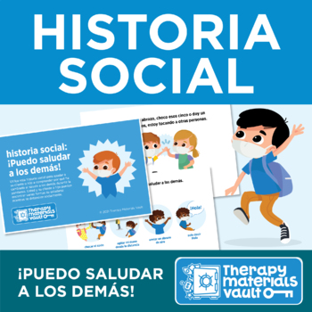 Preview of historia social: ¡Puedo saludar a los demás! (Social Story: I Can Greet Others!)