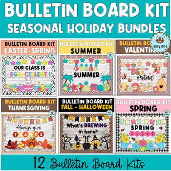 Preview of All Year Bulletin Board Bundle/ Holiday Theme Bulletin Board Bundle/ Door Decor