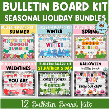 Preview of Whole Year Bulletin Board Bundle #4/ Holiday Bulletin Board Bundle/ Door Decor