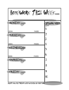 Preview of homework sheet