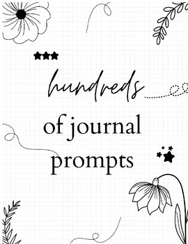 Preview of hundreds of writing journal prompts, leads, hooks,