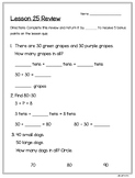 i-Ready 1st Grade Math Reviews Unit 4 Lessons 25-29