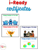 i-Ready Certificates FREEBIE (Editable to type student names!)
