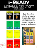 i-Ready EDITABLE clip chart (red, yellow, green)