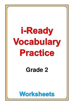 Preview of i-Ready Vocabulary Grade 2 worksheets