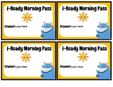 i-Ready morning pass (editable) FREE