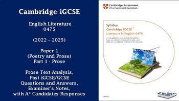 Preview of iGCSE English Literature (0475) Paper 1 - Analysis of Purple Hibiscus