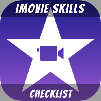 Preview of iMovie Skills Checklist