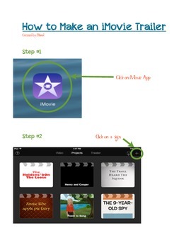Preview of iMovie Trailer Directions