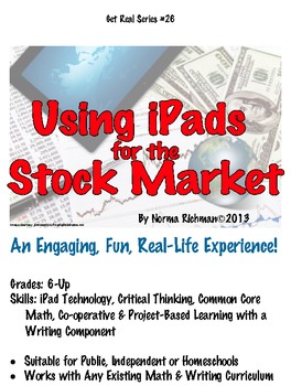 Preview of iPAD TECHNOLOGY & STOCK MARKET! COMMON CORE, PROJECT-BASED MATH LESSON PLAN.