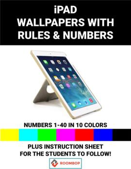 Preview of iPAD - Wallpapers with Rules & Numbers