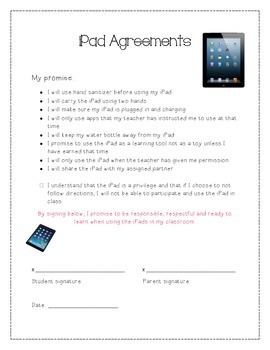 Preview of iPad Agreements: For Students and Parents