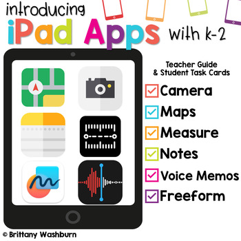 Preview of iPad App Activities Tutorials and Task Cards