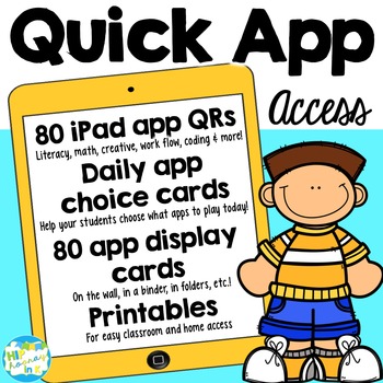 Preview of iPad App Quick Access for Primary (Pre-K to 1st)
