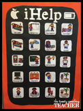 iPad Class Job Bulletin Board Icons "iHelp" 2