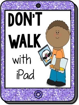 Preview of iPad Class Rules Posters