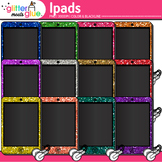 iPad Clipart Images: 13 Cute Rainbow Glitter Tablet Clip A