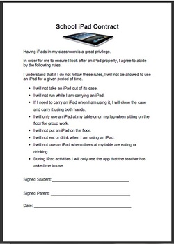 Preview of iPad Contract