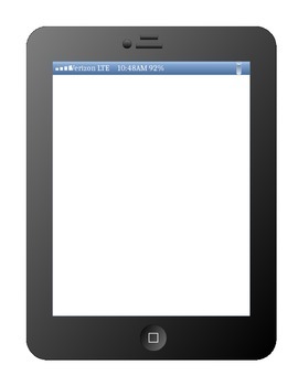 iPad Template Editable by BGolden Teachers Pay Teachers