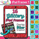iPad Frame Clipart: Glitter Page Borders & Frames Clip Art