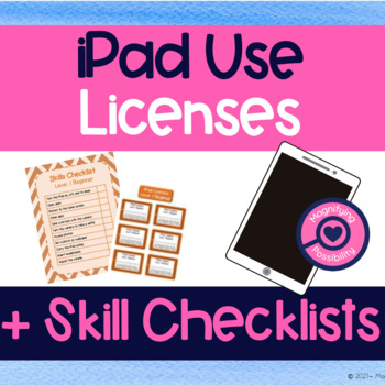 Preview of iPad Skill Checklists & User Licenses