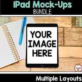 iPad Mock Ups Bundle on Wood Backgrounds