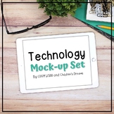iPad Mockups | Teacher Desk Styled Images | Mock-ups with Teal