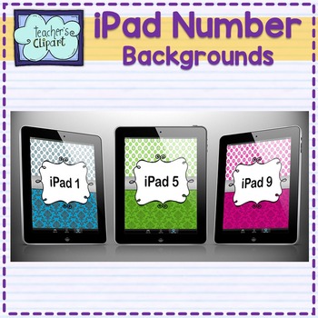 Preview of iPad Number Background Wallpaper (1 - 30)