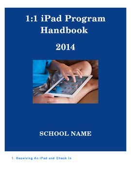 Preview of iPad Policy Handbook for Schools